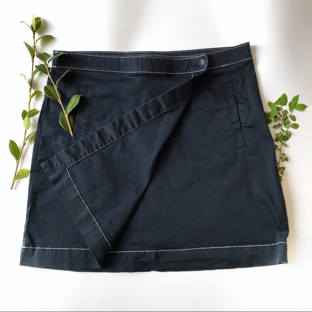 Tommy Hilfiger Jean Straight Skirt w/ Front Panel